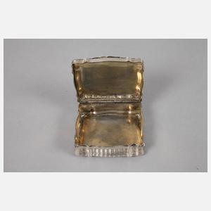 Silber barocke Tabatiere