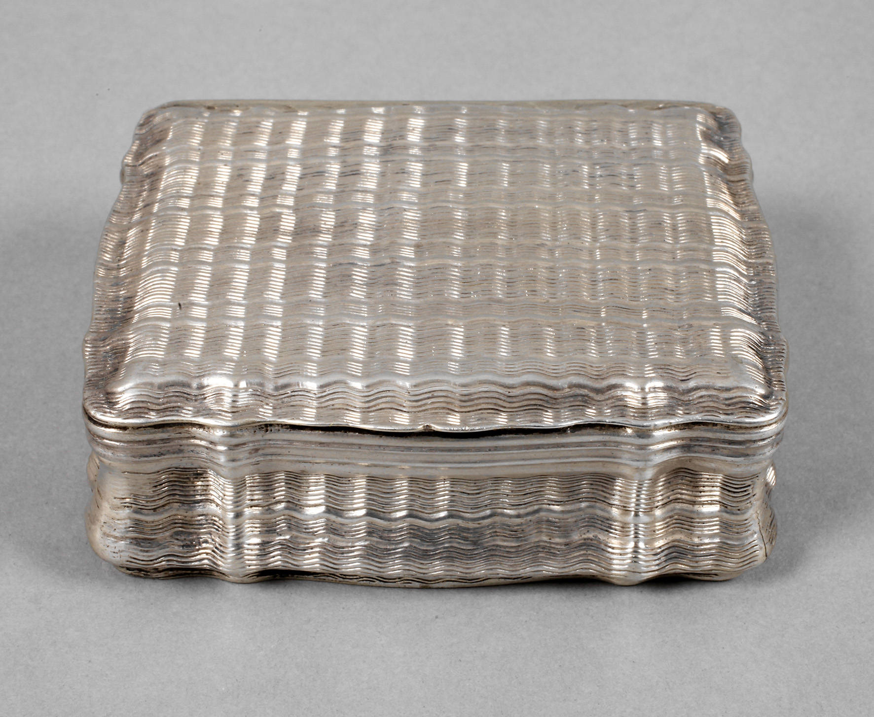 Silber barocke Tabatiere