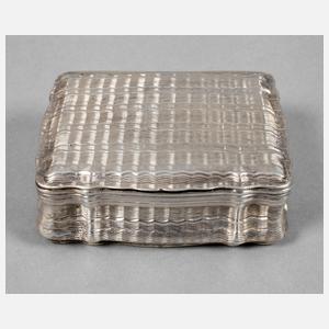 Silber barocke Tabatiere