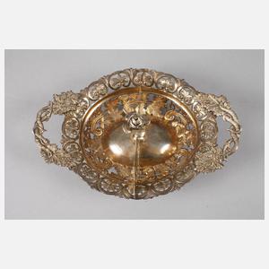 Silber Anbietschale Biedermeier
