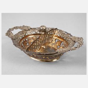 Silber Anbietschale Biedermeier