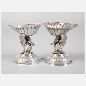 Silber Paar Salieren Biedermeier
