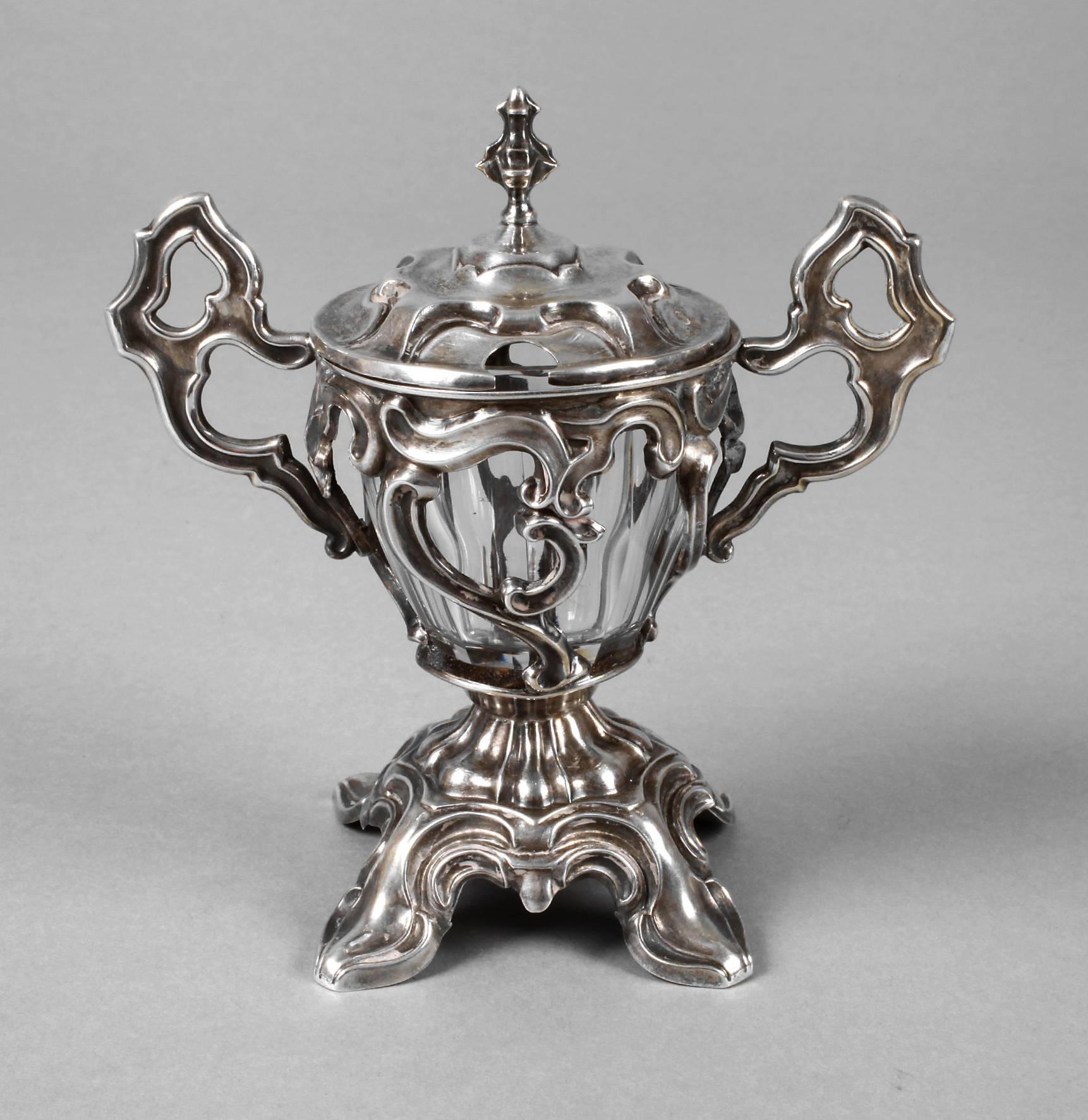 Silber Marmeladendose Frankreich