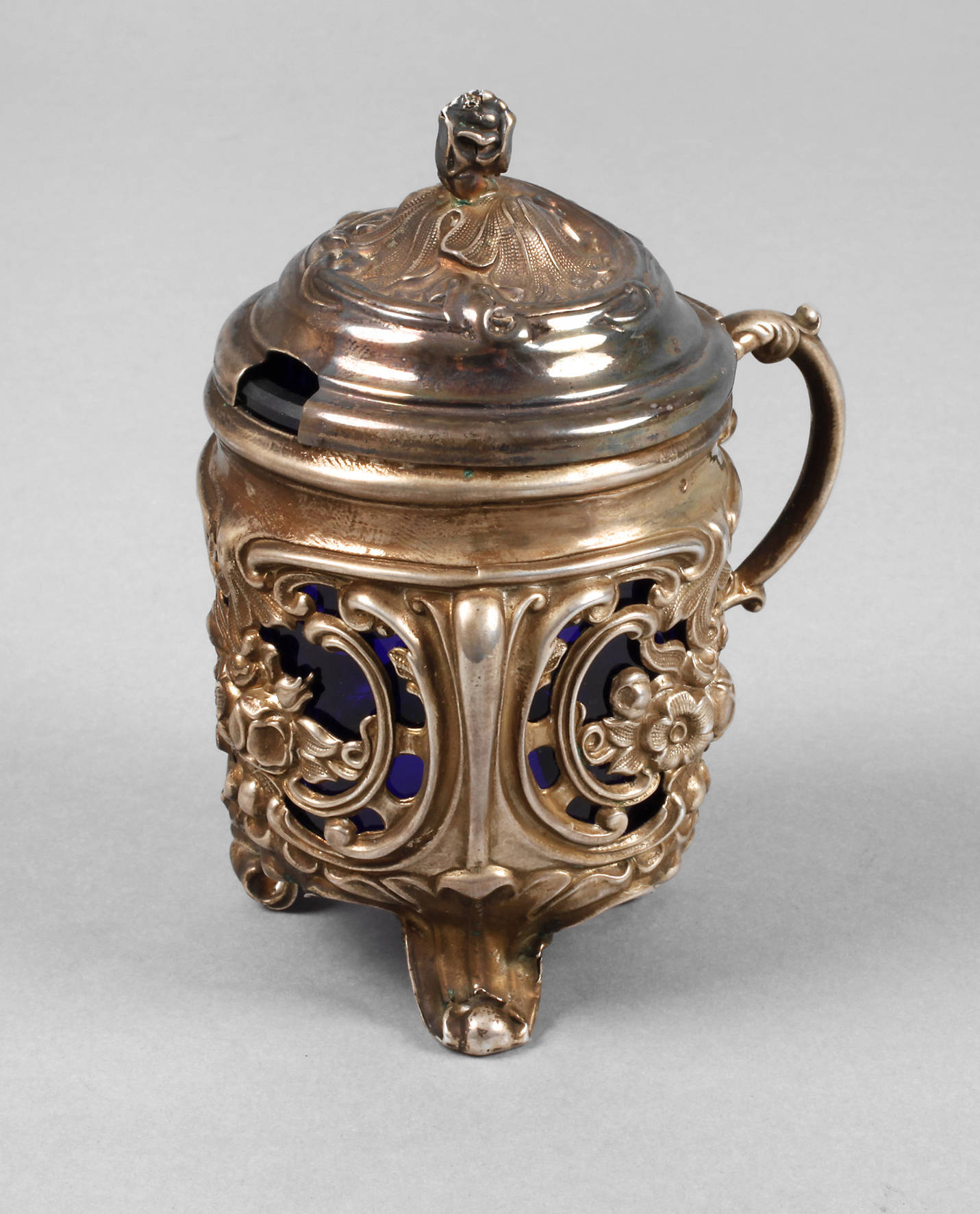 Silber Senftopf Spätbiedermeier