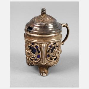 Silber Senftopf Spätbiedermeier