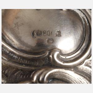 Großer figürlicher Silberleuchter Historismus