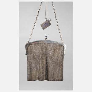 Silber Theatertasche und Streichholzhalter
