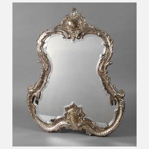 Silber Wandspiegel im Rokokostil
