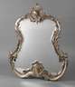 Silber Wandspiegel im Rokokostil
