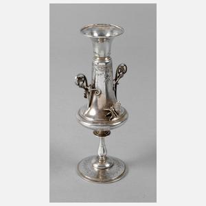 England Silbervase mit Schmetterlingen