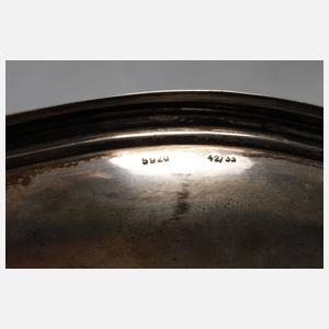 Silber Kernstück mit Tablett