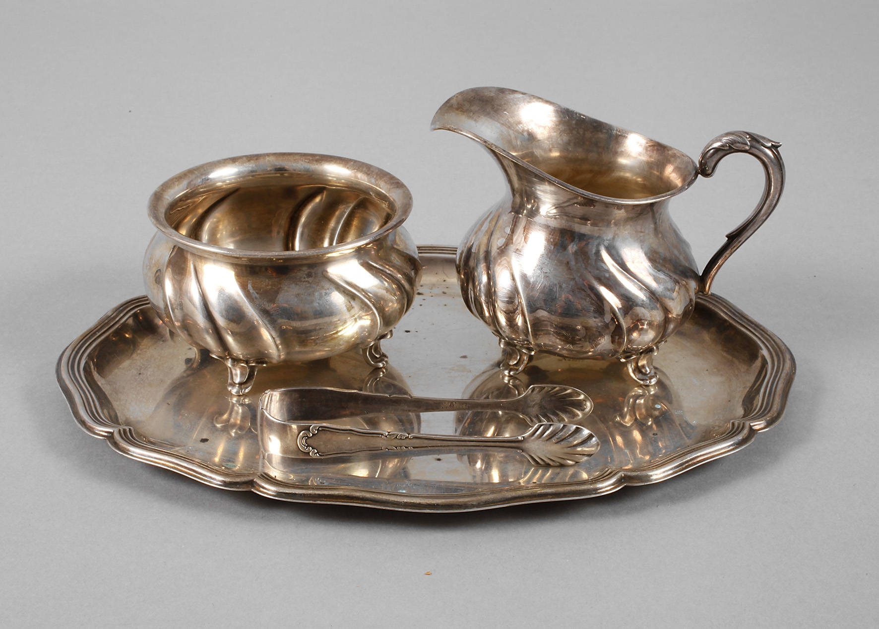 Zucker-/Sahneset Silber