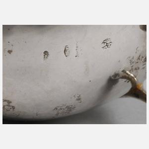 Silber sechs italienische Gefäße