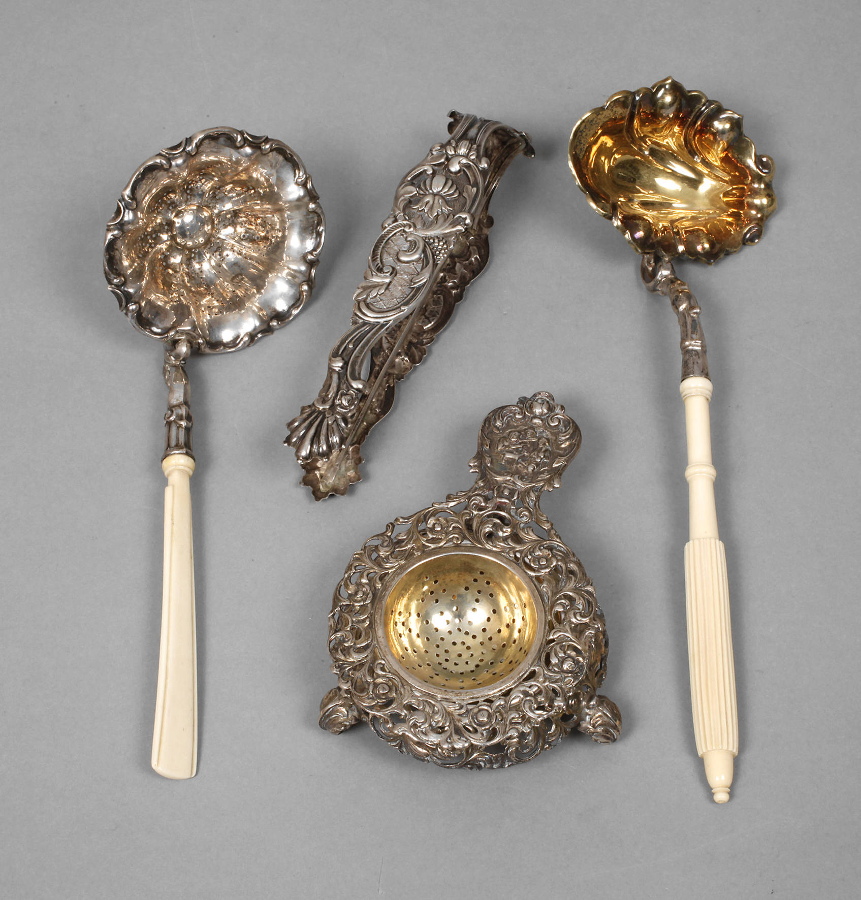 Konvolut Tischsilber Biedermeier