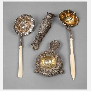 Konvolut Tischsilber Biedermeier