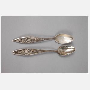 Zehn filigrane Biedermeierlöffel Berlin