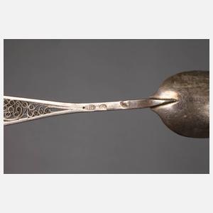 Zehn filigrane Biedermeierlöffel Berlin