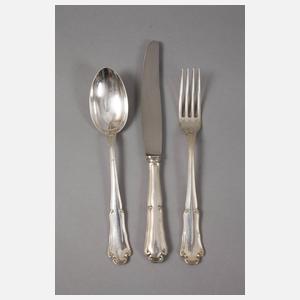 Großes Silberbesteck Art déco