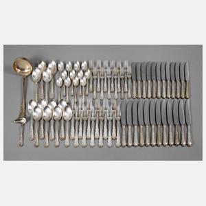 Großes Silberbesteck Art déco
