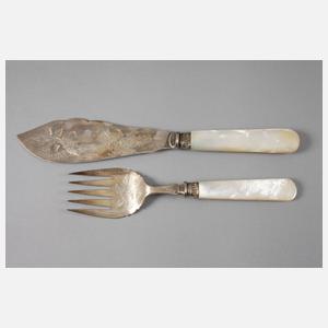 England Besteckkasten mit Fischbesteck