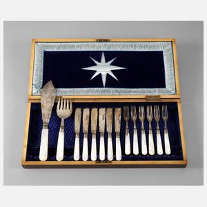 England Besteckkasten mit Fischbesteck