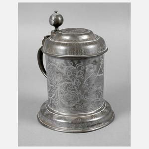 Mächtiger Zinnwalzenkrug Leipzig