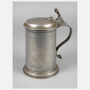 Schwerer Böhmischer Zinnwalzenkrug