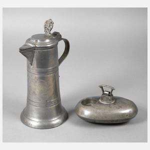 Zinnstitze und Kinderwärmflasche