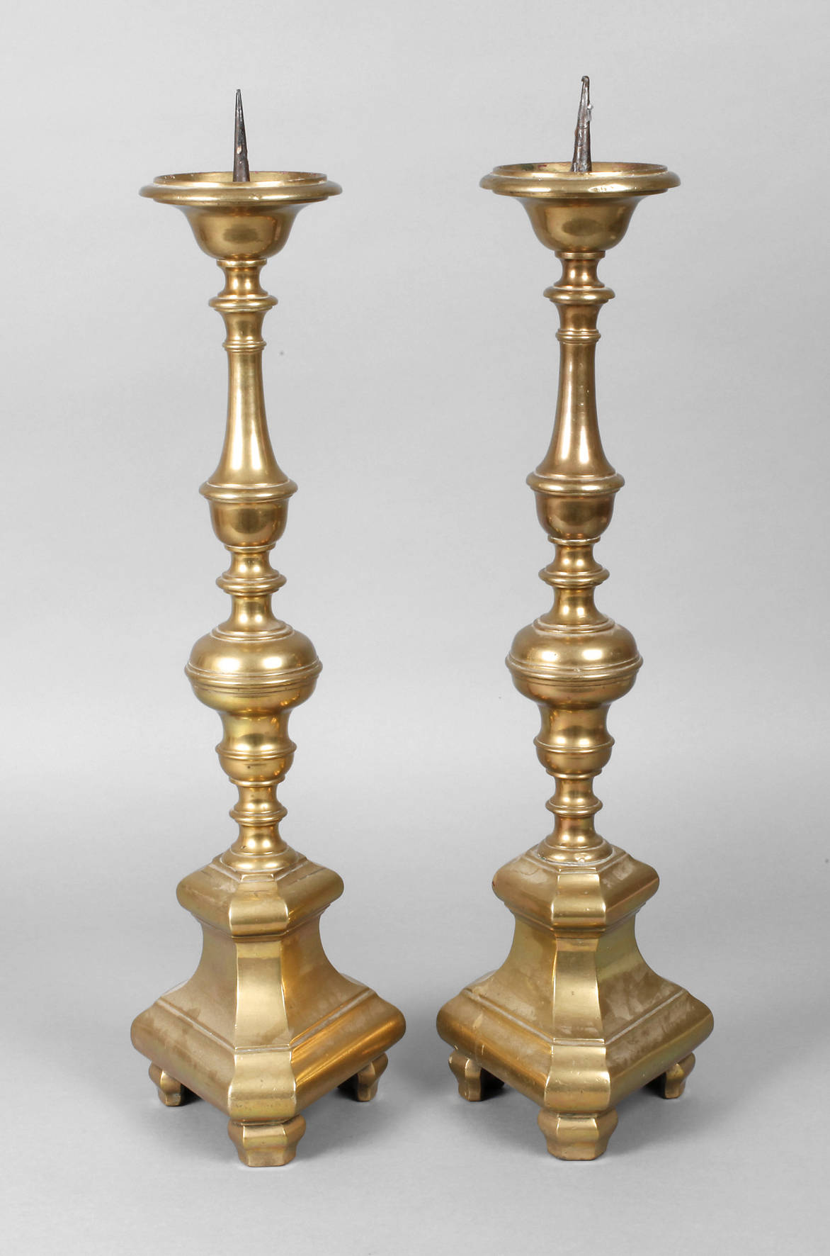 Paar große Kirchenleuchter Barock