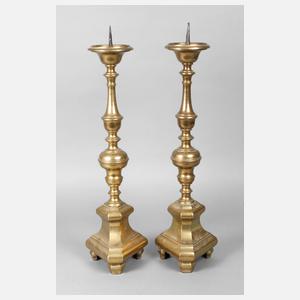Paar große Kirchenleuchter Barock