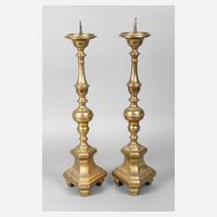 Paar große Kirchenleuchter Barock111