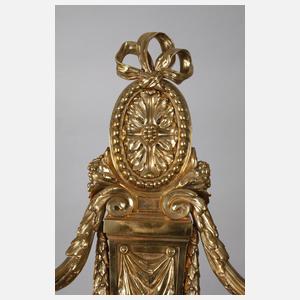 Paar große klassizistische Wandappliken