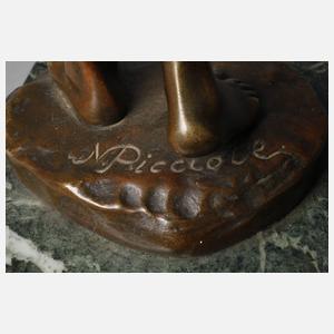 N. Picciole, Junge mit Wasserflasche