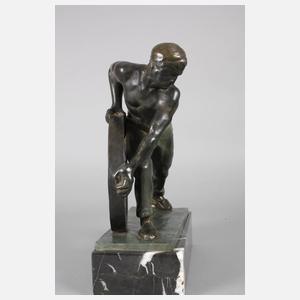 Ernst Seger, Arbeiter mit Rad