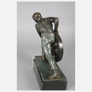 Ernst Seger, Arbeiter mit Rad