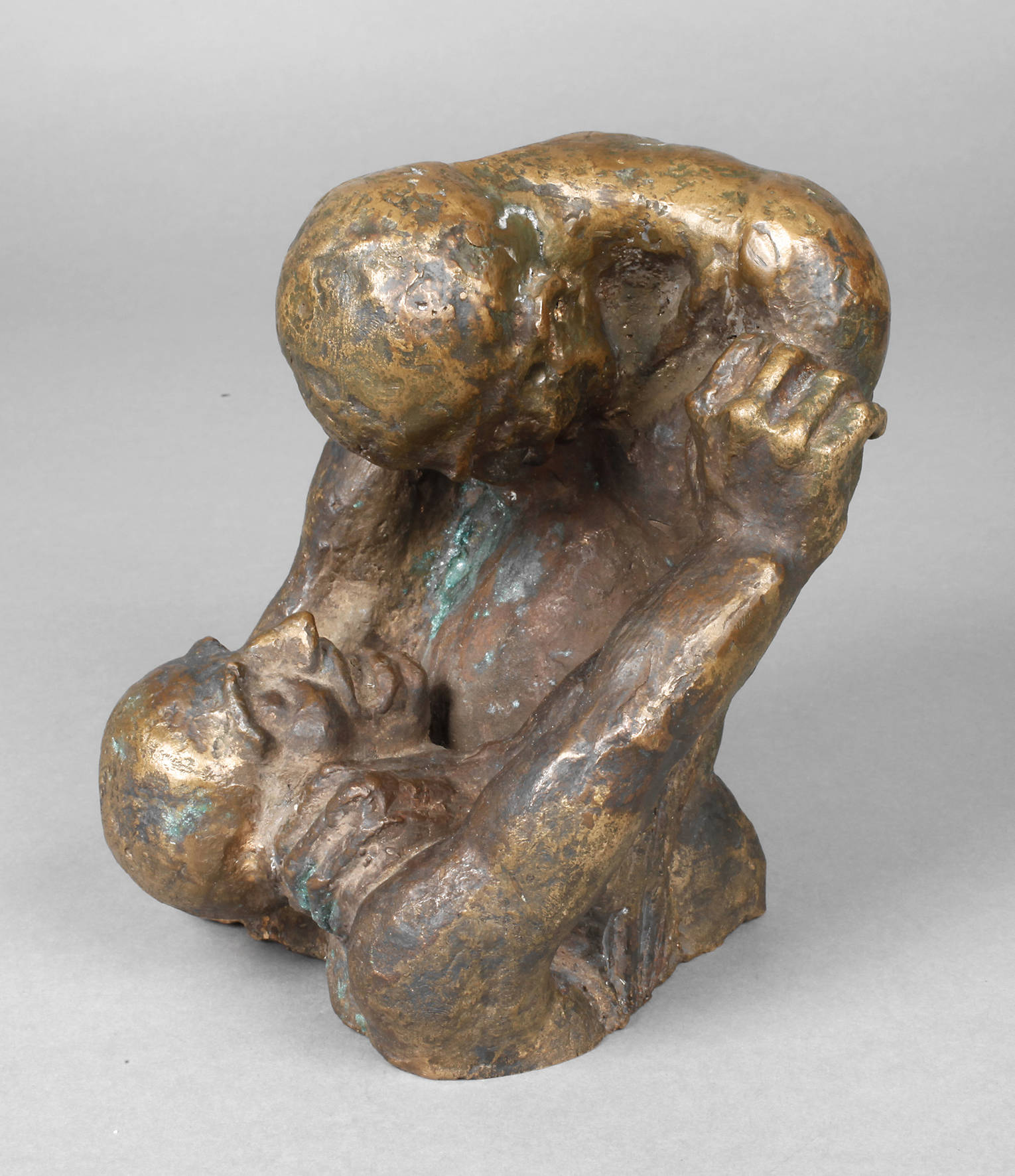 Abstrakte Bronze Kämpfende