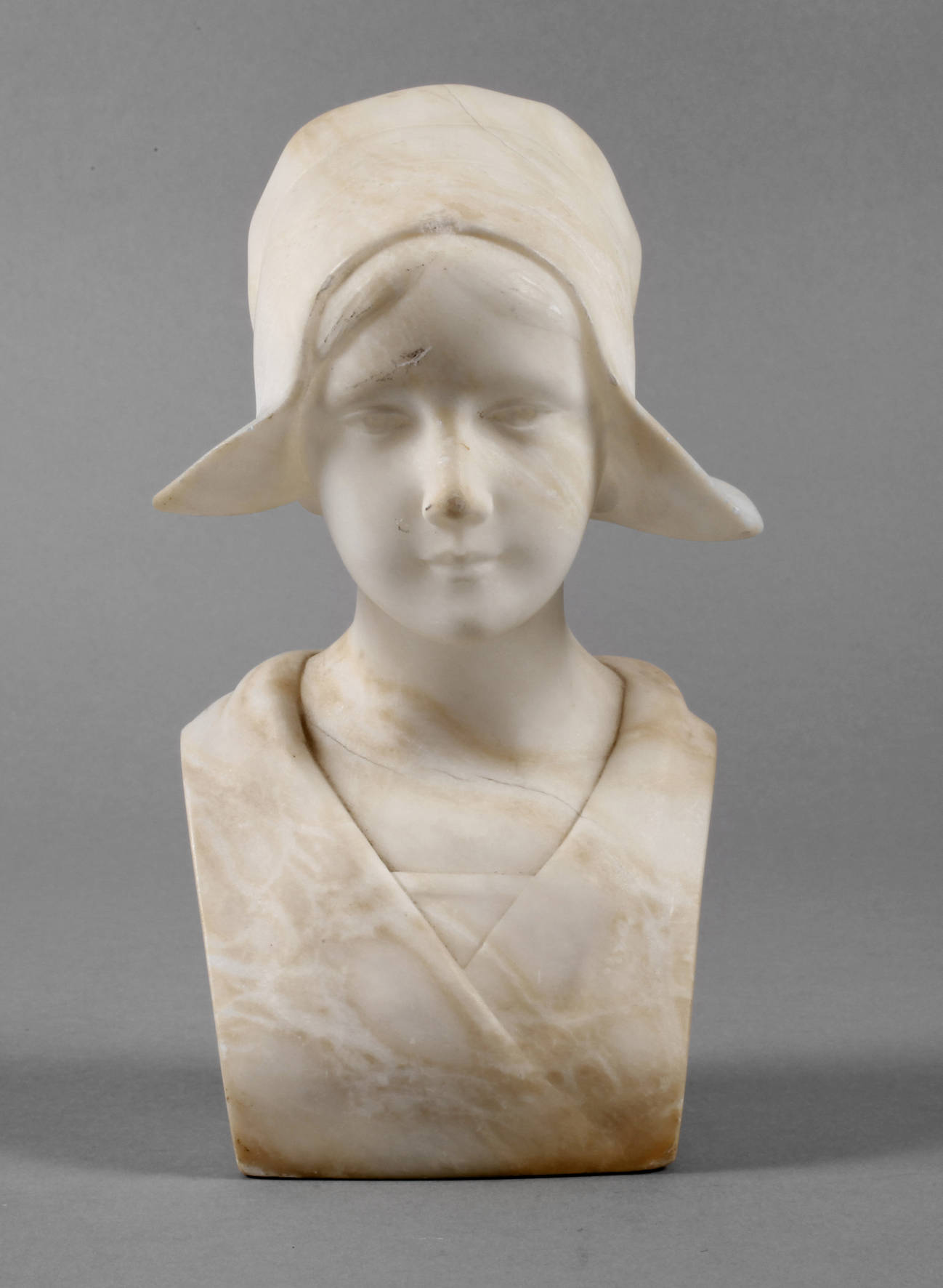 Alabasterbüste Holländermädchen