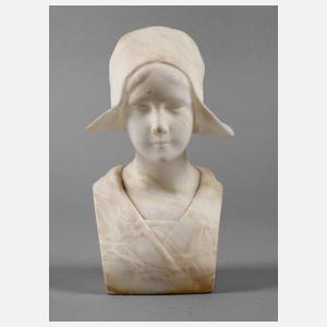 Alabasterbüste Holländermädchen
