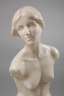 Daniel Stocker, eleganter Mädchentorso Alabaster