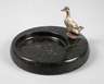 Wiener Bronze Ente auf Schale