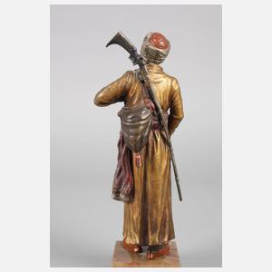 Wiener Bronze Araber mit Gewehr