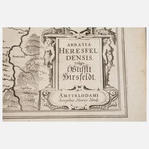 Henricus Hondius, Karte Stift Hersfeld