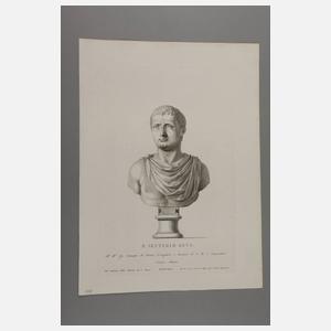 Sammlung mit Darstellungen von Portraitbüsten