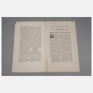 Johannes Janssonius, Karte Mecklenburg