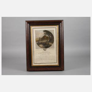 Konvolut kolorierte Kupferstiche