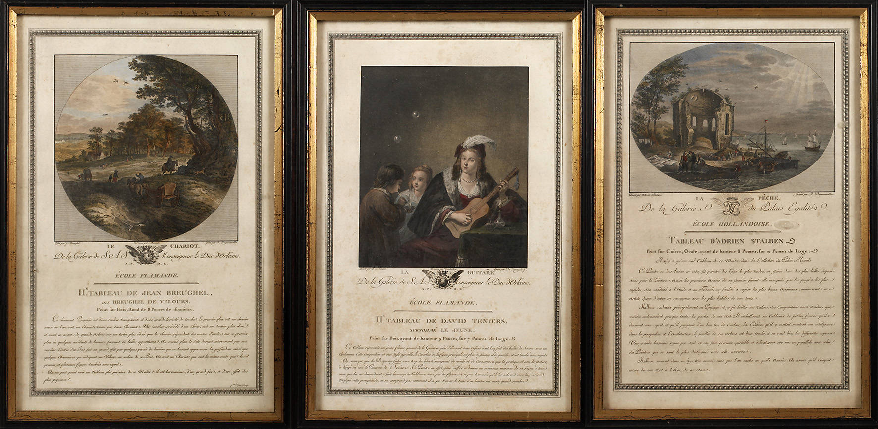 Konvolut kolorierte Kupferstiche