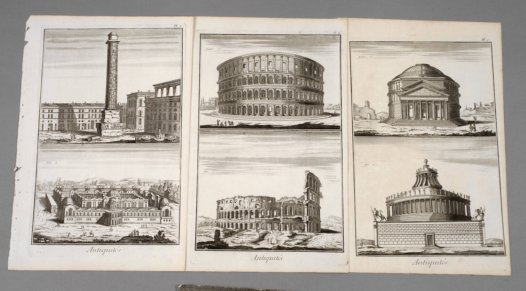 Robert Bénard, Sammlung antike Bauten in Rom