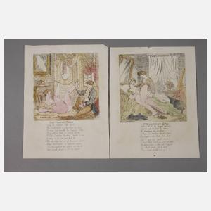 nach Thomas Rowlandson, Erotische Blätter