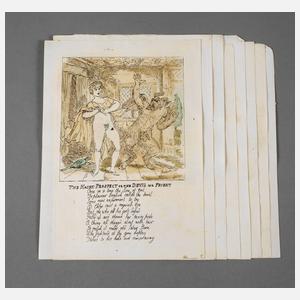 nach Thomas Rowlandson, Erotische Blätter