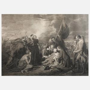 William Woollett, ”Tod von General Wolfe”